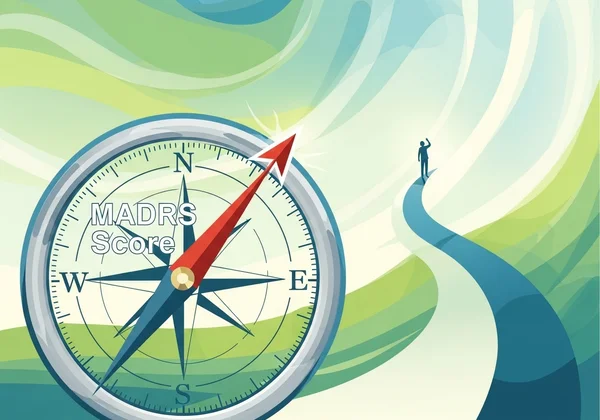 MADRS score as a compass guiding a person forward