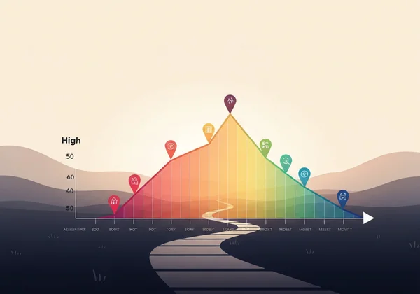 Graph showing mental health progress over time